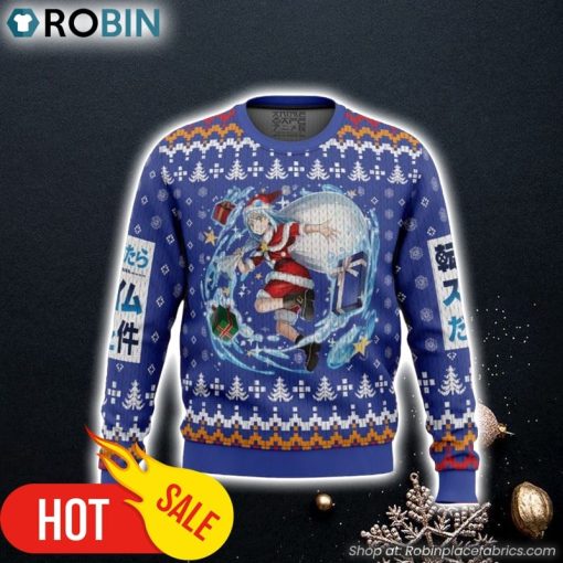 Santa Rimuru That time I got reincarnated as a slime Ugly Christmas Sweater 3D For Men and Women