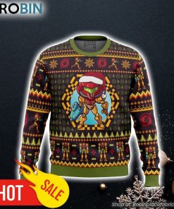 Santa Samus Aran Metroid Ugly Christmas Sweater 3D For Men and Women