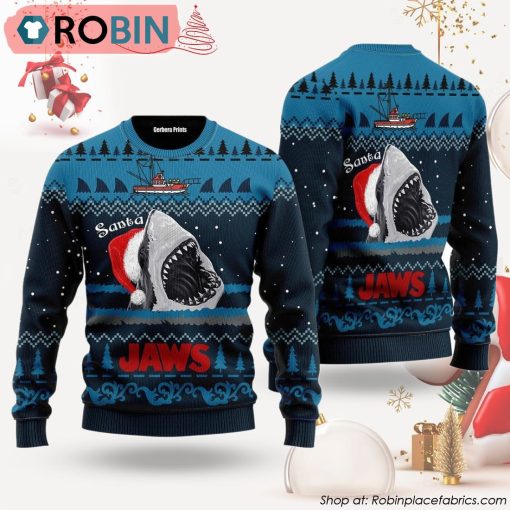 Santa Shark Ugly Christmas Sweater
