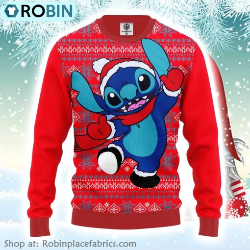 Santa Stitch Winter Lilo And Stitch Disney Ugly Christmas Sweater