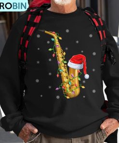 saxophone-music-lover-xmas-lights-santa-saxophone-christmas-ugly-christmas-sweatshirt-1