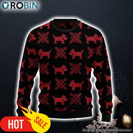 Scottish Terrier Christmas Ugly Christmas Sweater Dog Memorial Gift