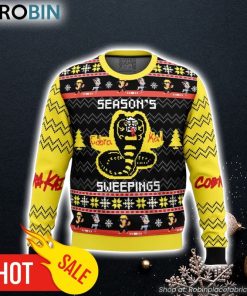 Season’s Sweepings Cobra Kai Ugly Christmas Sweater 3D For Men and Women