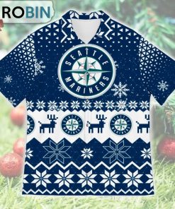 Seattle Mariners Ugly Christmas Design Short Sleeve Shirt