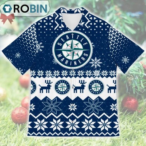 Seattle Mariners Ugly Christmas Design Short Sleeve Shirt