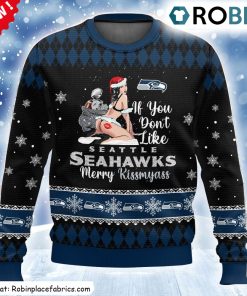 Seattle Seahawks Kissmyass Ugly Sweater
