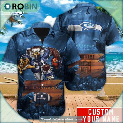 Seattle Seahawks Mascot Football NFL Hawaiian Shirt