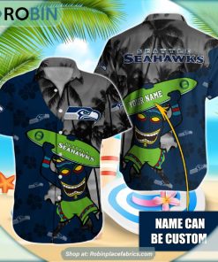 Seattle Seahawks Tiki Man NFL Hawaiian Shirt