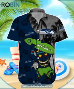 Seattle Seahawks Tiki Man NFL Hawaiian Shirt