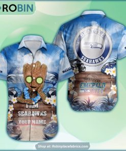 Seattle Seahawks x Baby Groot Summer Hawaiian Shirt Seattle Seahawks x Baby Groot Summer Hawaiian Shirt