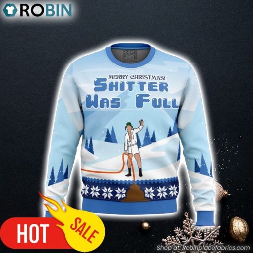 Shitter was Full National Lampoon’s Christmas Vacation Ugly Christmas Sweater 3D For Men and Women