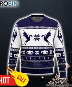Skyrim Dragon Ugly Christmas Sweater 3D For Men and Women