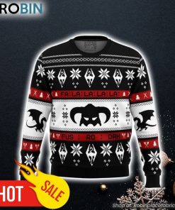 Skyrim Fusrodah Ugly Christmas Sweater 3D For Men and Women