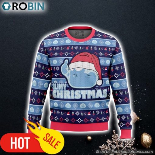 Slimy Christmas That time I got reincarnated as a slime Ugly Christmas Sweater 3D For Men and Women