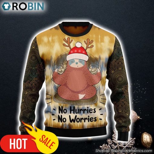 Sloth Mandala Ugly Christmas Sweater Best Xmas Gifts Dog Memorial Gift