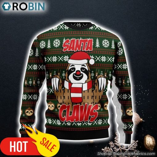 Sloth Santa Claws Ugly Christmas Sweater Best Xmas Gifts Dog Memorial Gift