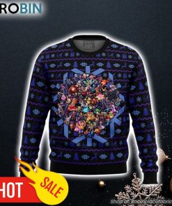 Smash Bros Christmas Brawl Ugly Christmas Sweater 3D For Men and Women