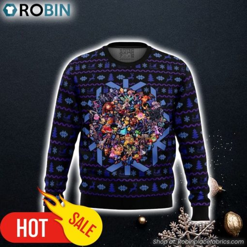 Smash Bros Christmas Brawl Ugly Christmas Sweater 3D For Men and Women