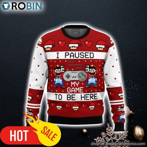 SNES Ugly Christmas Sweater 3D For Men and Women