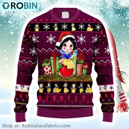 Snow White Chibi Ugly Sweater Funny Snow White Christmas Sweater Snow White Lover Gift Snow White Shirt