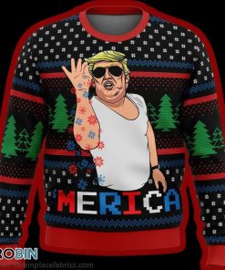 Snowflakes Salt Quotes Us President Christmas Ugly Sweater 3D Printed