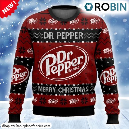 Soda Dr Pepper Drinks Ugly Christmas Sweatshirt, Sweater