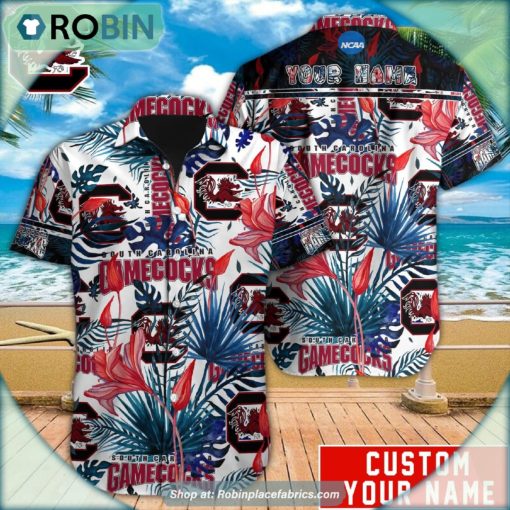 South Carolina Gamecocks Tropical Design Hawaiian Shirt