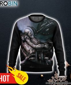 Space Jockey Ugly Christmas Sweater 3D For Men and Women Space Jockey Ugly Christmas Sweater 3D For Men and Women
