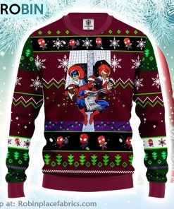 Spider Man Marvel Comics Gifts Santa Spiderman Ugly Christmas Sweater