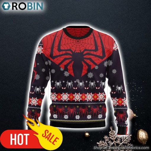 Spider Season To Be Spidey Ugly Christmas Sweater 3D For Men and Women