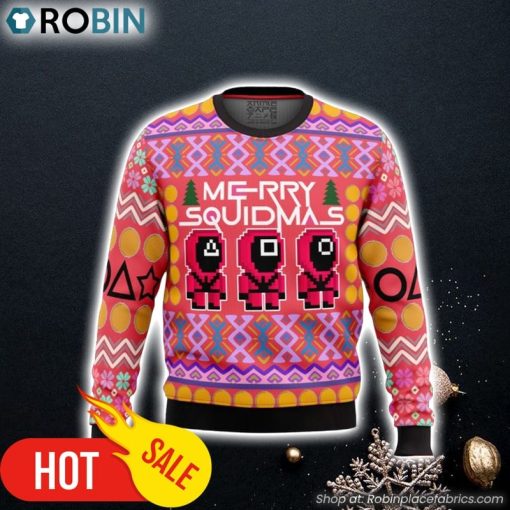 Squid Game Squidmas Ugly Christmas Sweater 3D For Men and Women