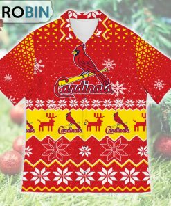 St. Louis Cardinals Ugly Christmas Design Short Sleeve Shirt