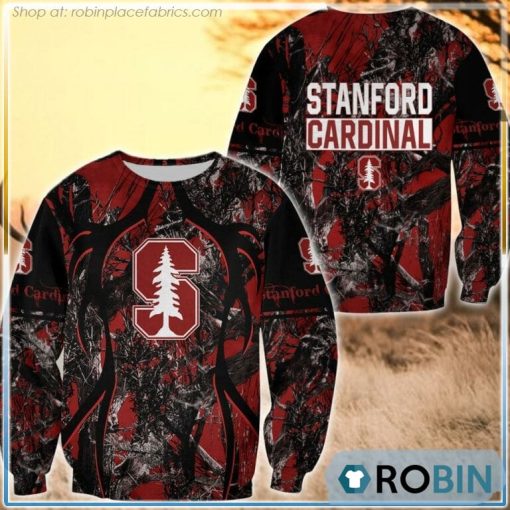 Stanford Cardinal Hunting Pattern All Over Print Sweatshirt