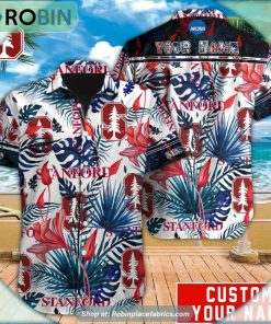 Stanford Cardinal Tropical Design Hawaiian Shirt Stanford Cardinal Tropical Design Hawaiian Shirt