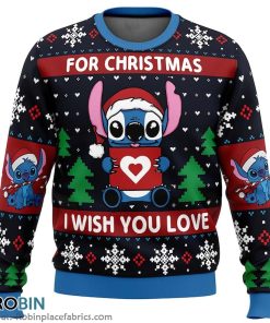 Stich Christmas Ugly Sweater 3D Printed Gift For Men Women