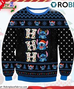 Stitch Ho Ho Ho Ugly Christmas Sweatshirt, Sweater