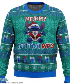 Stitch Merry Stitchmas Christmas Ugly Sweater 3D Printed