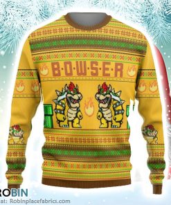 Super Mario Bowser Ugly Christmas Sweater