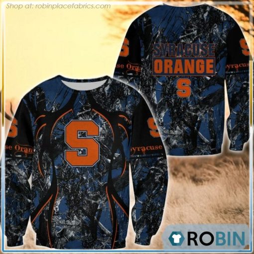 Syracuse Orange Hunting Pattern All Over Print Sweatshirt