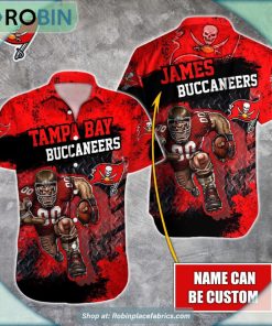 Tampa Bay Buccaneers Mascot 3D Printed Summer Hawaiian Shirt Tampa Bay Buccaneers Mascot 3D Printed Summer Hawaiian Shirt