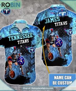 Tennessee Titans Mascot 3D Printed Summer Hawaiian Shirt Tennessee Titans Mascot 3D Printed Summer Hawaiian Shirt