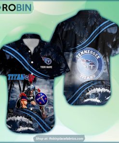Tennessee Titans Mascot 3D Printed Summer Hawaiian Shirt Custom
