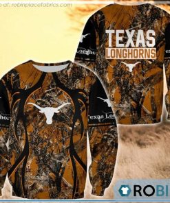 Texas Longhorns Hunting Pattern All Over Print Sweatshirt