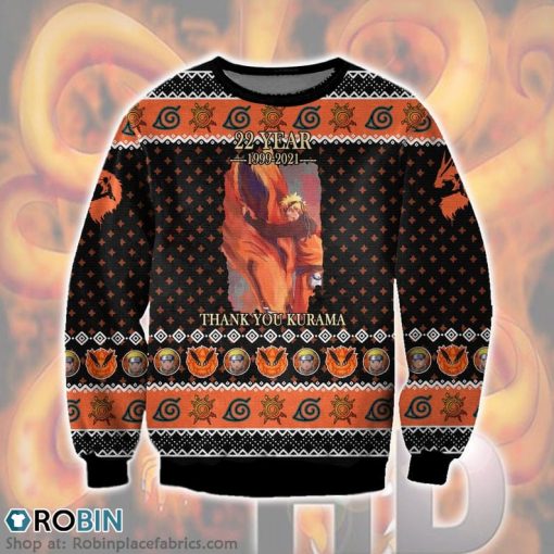 Thank You Kurama Naruto Christmas Ugly Sweater