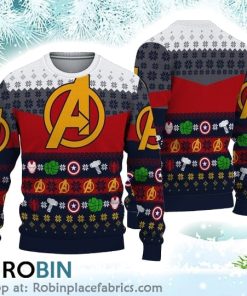 The Avenger Ugly Christmas Ugly 3D Christmas Ugly Sweater 3D Printed