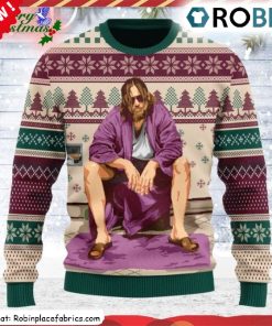 The Big Lebowski Bathroom Ugly Christmas Sweatshirt, Sweater