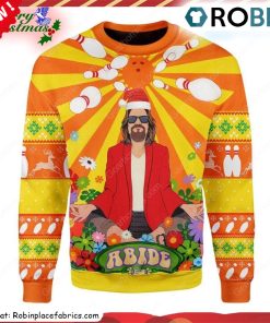 The Big Lebowski Hippie All Over Printed Ugly Christmas Sweatshirt, Sweater