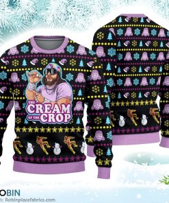 The Cream Of The Crop Macho Man Randy Savage Ugly Knitted Christmas Ugly Sweater 3D Printed