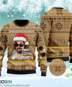 The Dude Abides Ugly Christmas Sweater The Dude Abides Ugly Christmas Sweater