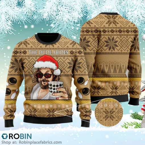 The Dude Abides Ugly Christmas Sweater